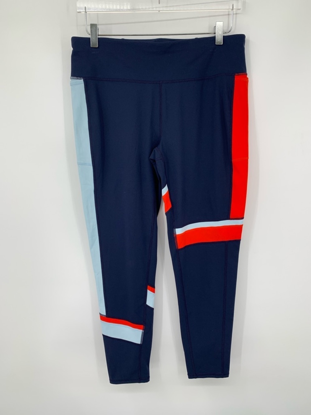 Sweaty Betty Power full leggings compression yoga colorblock navy blue new XXL